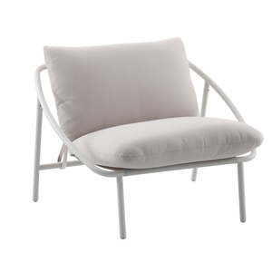 Marquee White Steel Textilene Chair