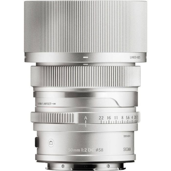 Sigma 50mm F/2 Dg Contemporary Lens - L-mount Silver