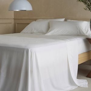 Bedding Co. Organic Bamboo Sheet Set Soft 350TC White King Single