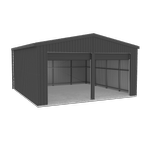 Absco Structures 5.95mW x 5.95mD x 3.40mH Monument Double Roller Door Garage