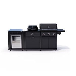 Coleman Revolution Dual Fuel Kitchen With Fridge Modules - Matt Black