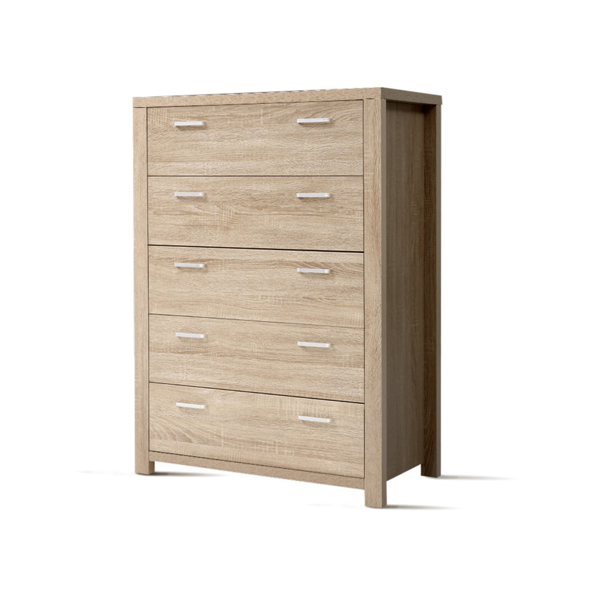 Storage Cabinet Chest of 5 Drawers Dresser Tallboy Pine - Bunnings ...