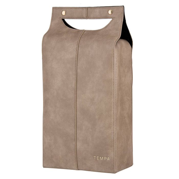 Tempa Harley Double Wine Bag - Latte
