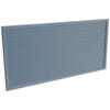ProtectorAl 1001-2000W X 300-1000H Deep Ocean Aluminium Welded Louver Panel Horizontal 5mm overlap