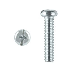 Pinnacle M4 x 65mm Zinc Plated Round Head Bolts And Nuts - 4 Pack