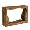 HOMFURN Farmhouse Console Table Storage Brown
