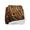 Luxury Faux Fur Reversible Throw Rug - Tiger 127 x 152 cm
