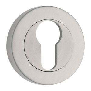 Gainsborough Stainless Steel Oval Cylinder Round Escutcheon
