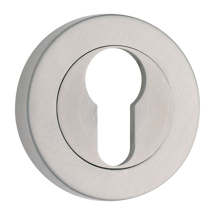 Gainsborough Stainless Steel Oval Cylinder Round Escutcheon