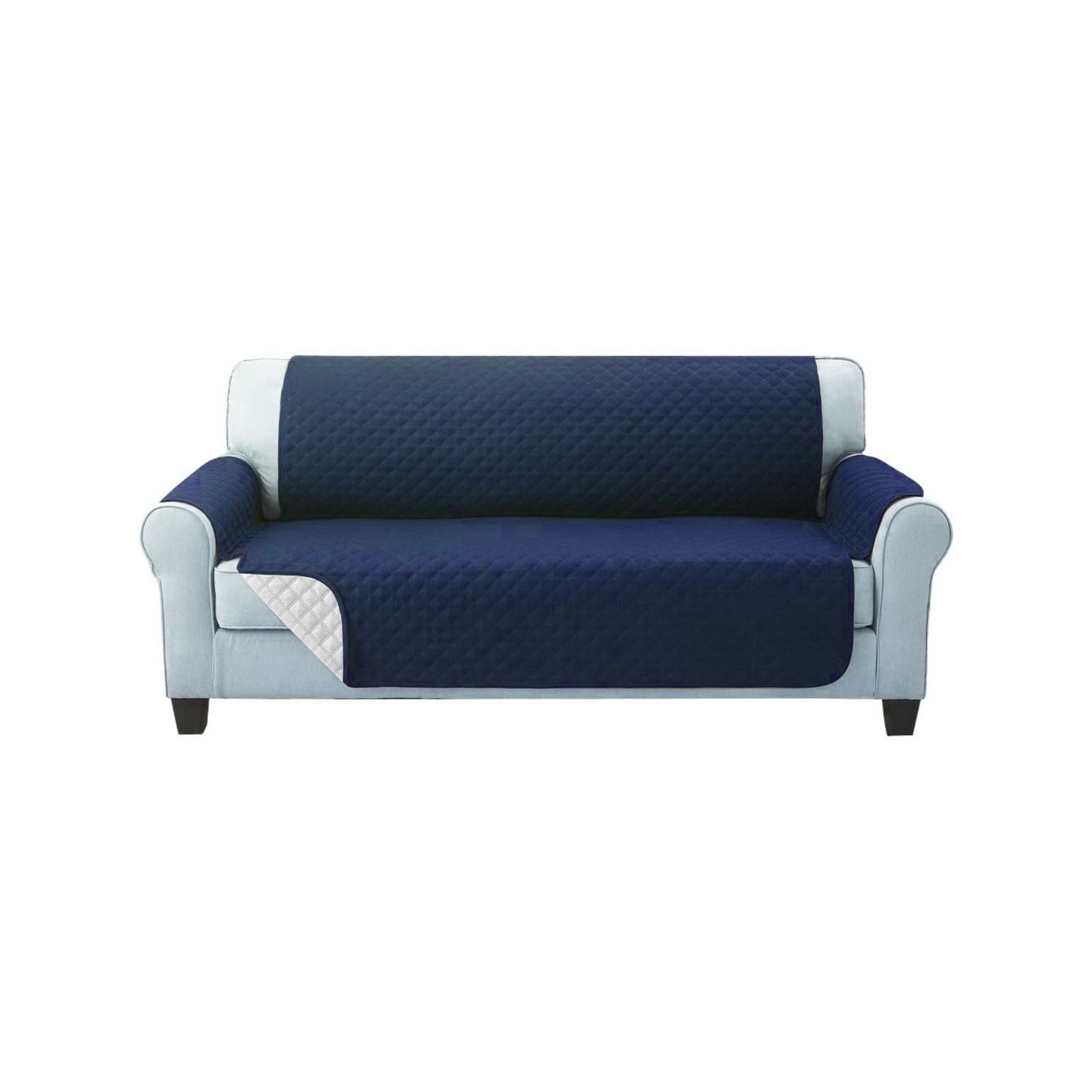 Artiss 3 Seater Sofa Cover Couch Cover Navy Bunnings Australia