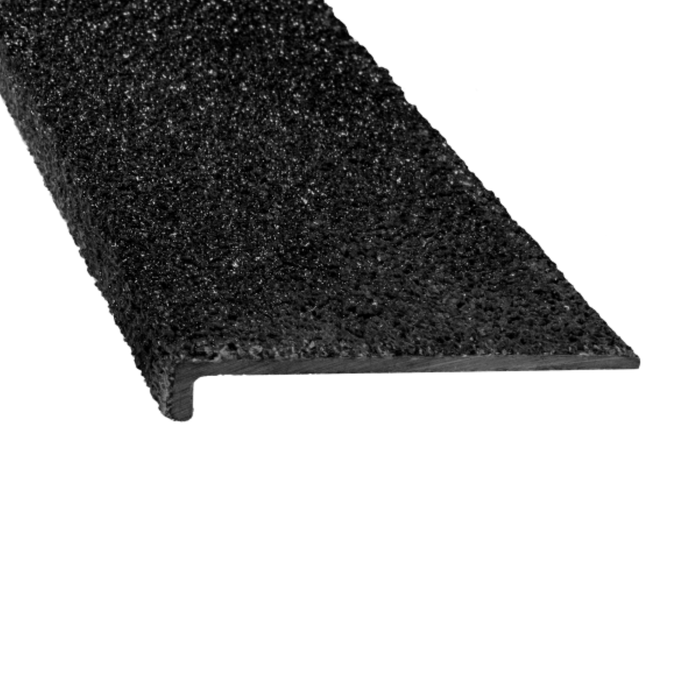 Duratac 1200mm Fibreglass Stair Nosing with Black Carborundum Coating - 5 Pack