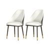 2x Dining Chairs White x2