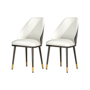 2x Dining Chairs White x2