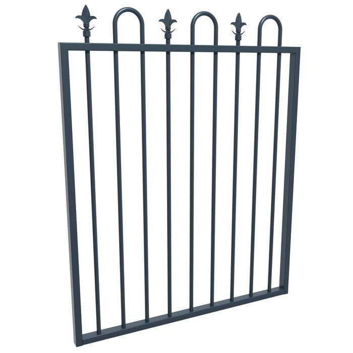 ProtectorAl 975 W x 1200mm H Deep Ocean Aluminium Loop & Spear Top Pool Gate