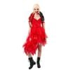Harley Quinn Red Dress Adult Halloween Costume Suicide Squad 2 Inspired Outfit, Small