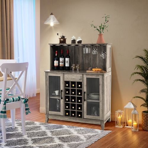 Hartwick sliding glass door bar with wine storage hotsell