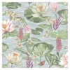 Water Lily Blue Wallpaper 53cm x 10.05m