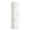 Lauft Steel Storage Locker Cabinet, 2 Door White Cupboard For Garage Gym Office