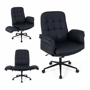 Costway Computer Desk Chair Adjustable Swivel Vanity 5-Position Armrest