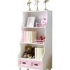 All 4 Kids Gloria Pink Bookcase Book Shelf Storage Unit
