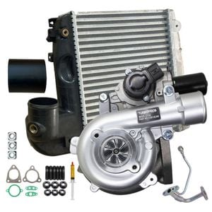Upgrade Billet Turbo+ 50mm Intercooler+hose+genuine Oil Feed Pipe For Toyota Hilux N70 D4d Kun26 1kd-ftv 3.0l
