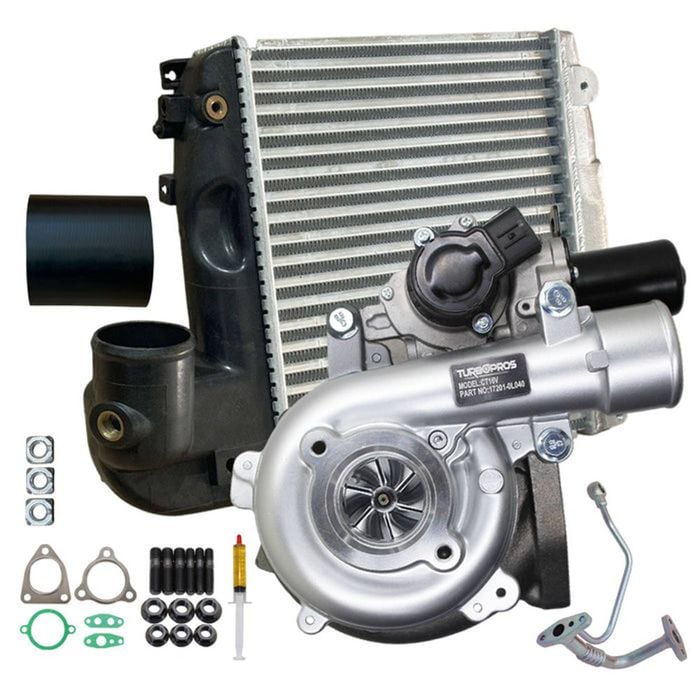 Upgrade Billet Turbo+ 50mm Intercooler+hose+genuine Oil Feed Pipe For Toyota Hilux N70 D4d Kun26 1kd-ftv 3.0l