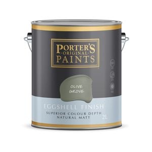 Porter's 2L Olive Grove Eggshell Finish Broadwall Washable Paint