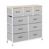 Artiss 9 Chest of Drawers Storage Cabinet Light Grey