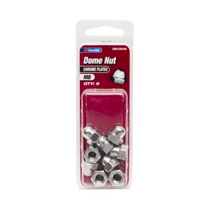 Zenith Chrome Plated M8 Dome Nut - 9 Pack