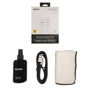 HD Performance Kit - Screen Cleaner, Microfibre Towel, 8K HDMI Cable, 2mtr