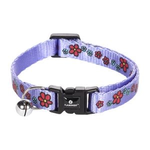 Flamingo 20-35cm Assorted Colour Flower Lilac Ziggi Cat Collar