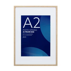 Pixel Natural A1 Mat to A2 Poster Frame