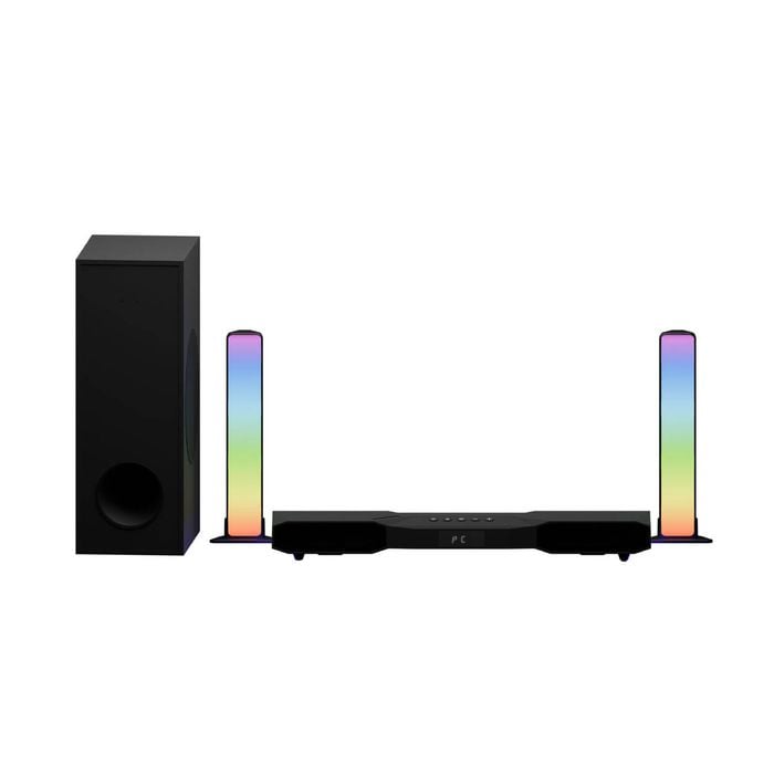 Laser RGB Gaming Soundbar with Subwoofer (Black)