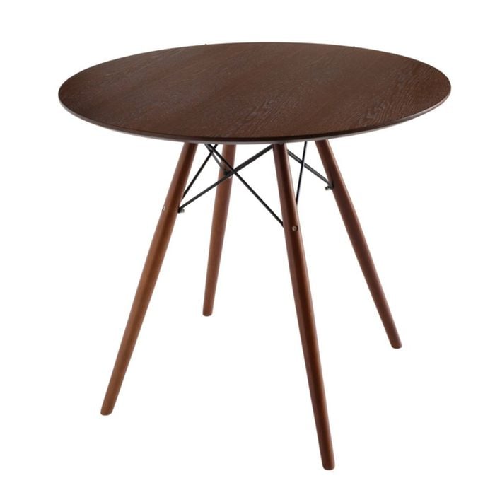 Sk Designer Living | Replica Eames Round Wood Dining Table | 80cm - Walnut