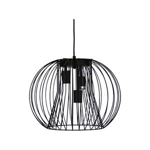 Oriel Lighting MALO.45 3 LIGHT WIRE PENDANT BLACK 45cm