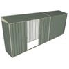 Build-a-Shed 0.8 x 5.2 x 2m Skillion Shed with Double Sliding Side Doors - Green