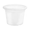 EDEN 15cm Transparent White Cylinder Planter - 150mm White