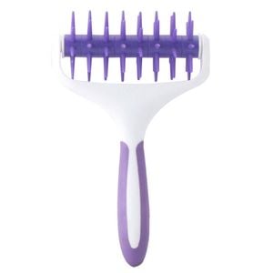 Catzon Pizza Docker with Spikes Prevents Dough Blistering-Purple