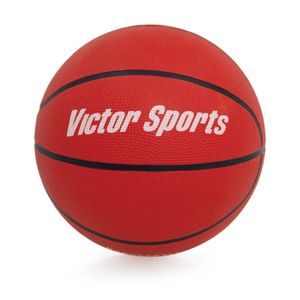 Victor Sports Heavy Duty Durable Rubber Basketball Red Size 6
