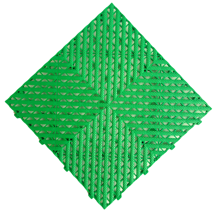 Dream Garages Australia 40 x 40cm 1.12m2 Green interlocking Garage Floor Tile - 7 Pack 