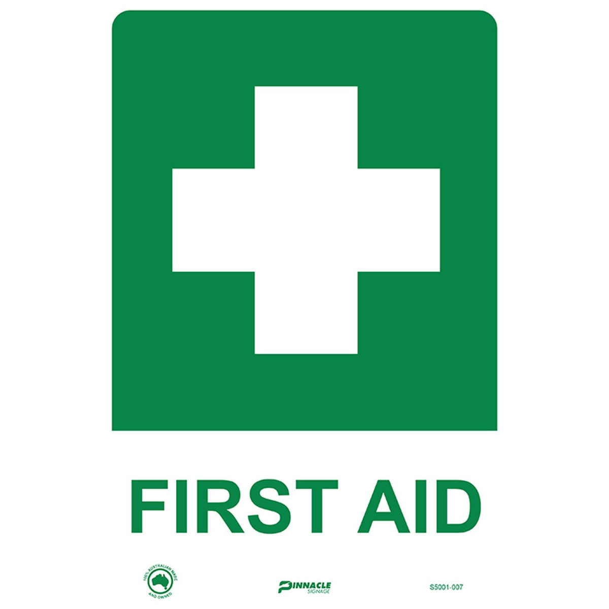 Pinnacle 300 x 200mm Metal First Aid Sign - Bunnings Australia