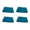 Set of 4 100% Cotton Face Washers Aspiree 33 x 33cm Teal
