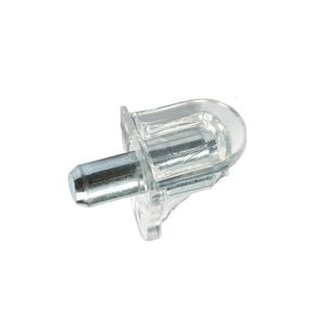 Hafele Clear Plastic Shelf Support - 24 Pack