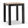 Balmoral Outdoor Square Teak Top Aluminium Bar Table Charcoal