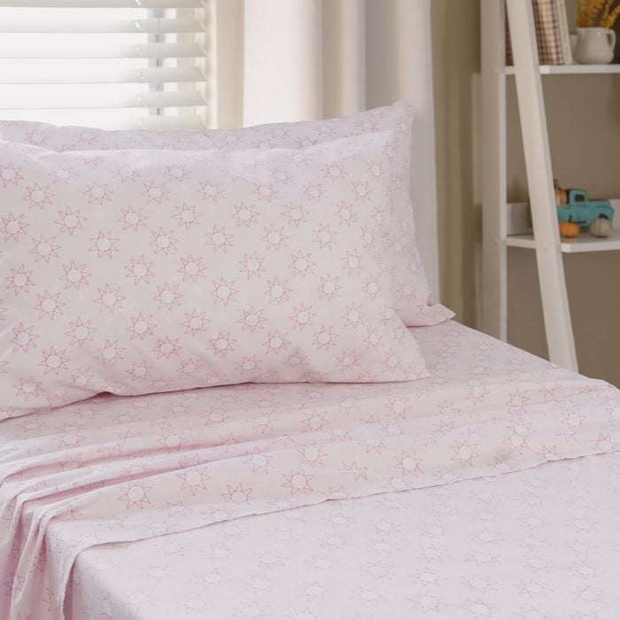 Jelly Bean Kids Suns Double Bed Sheet Set - Pink