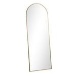 Oikiture 180x70cm Full Length Mirror Floor Mirrors Metal Gold