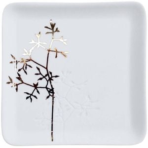 LVD Porcelain Trinket Soap Dish Holder Willow 12.8x12.8cm - White