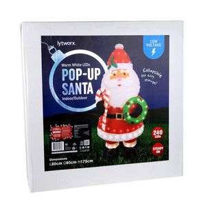 Lytworx 1.75m Low Voltage Pop-Up Santa