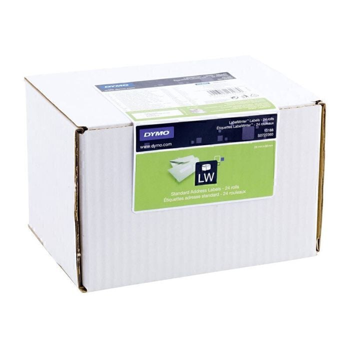 Dymo Label Writer Address Labels 28mm X 89mm - 24 Rolls