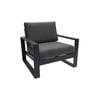 FurnitureOkay Manly Aluminium Outdoor Lounge Chair - Charcoal